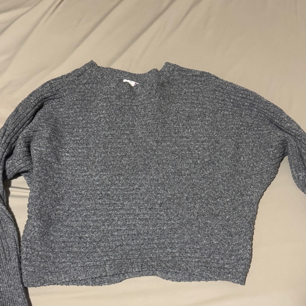 SO Women's Charcoal Crew Neck Sweater